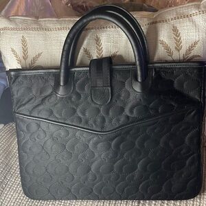 Kiva Black Quilted Handbag or Laptop Bag Lightweight And Stylish by Kiva